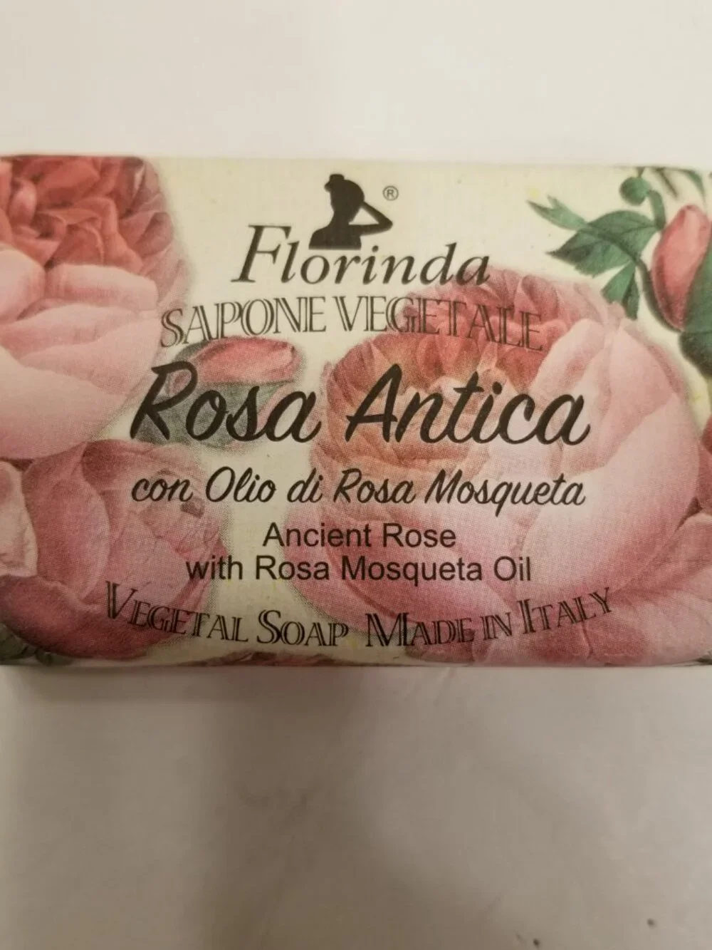 ✅Florinda La Dispensa Ancient Rose Soap Rosa Mosqueta Oil Italy 50g 1.76oz NWT❣